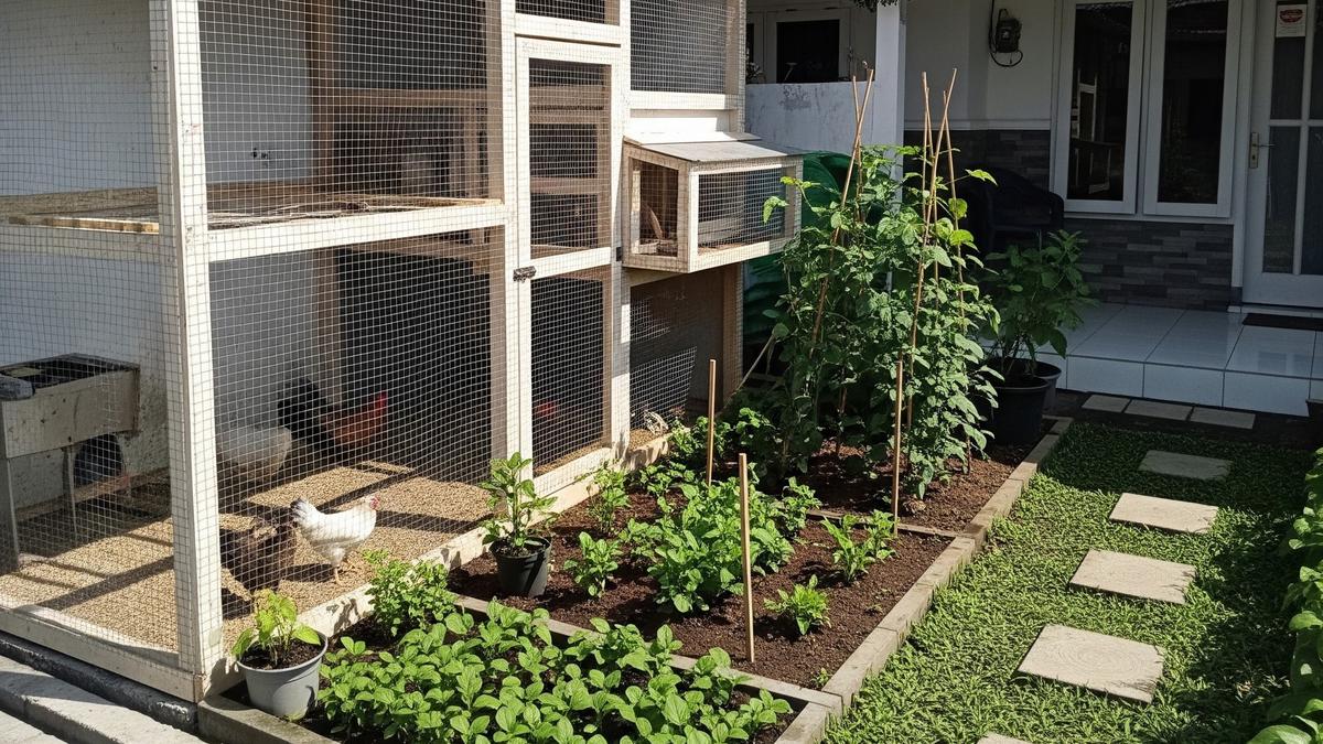 6 Desain Kandang Ayam Kecil di Samping Rumah tapi Tetap Rapi dan Tidak Mengganggu