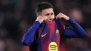 Hasil ini membuat Barcelona gagal mempertahankan posisi mereka dari puncak klasemen Liga Spanyol. Kini mereka di bawah Real Madrid dengan selisih dua poin. (AFP/Josep Lago)