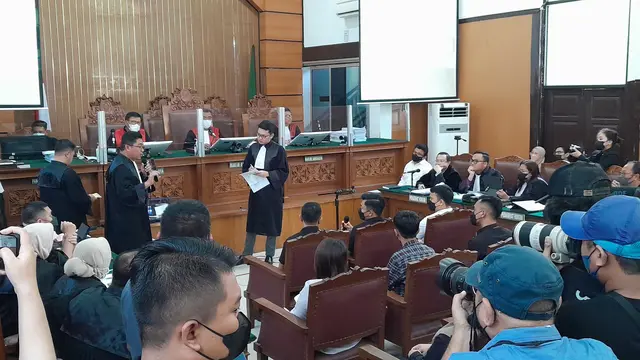 Sidang kasus Ferdy Sambo di Pengadilan Negeri Jakarta Selatan, Selasa (22/11/2022).