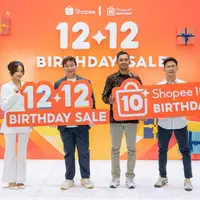 Shopee merayakan satu dekade dengan kolaborasi besar bersama Fuji, UMKM, dan brand lokal melalui promo 12.12. (Foto: Shopee.doc)