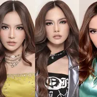 Melihat gaya busana Mahalini Raharja di atas panggung dengan busana serba neon (@dhirmannputra)