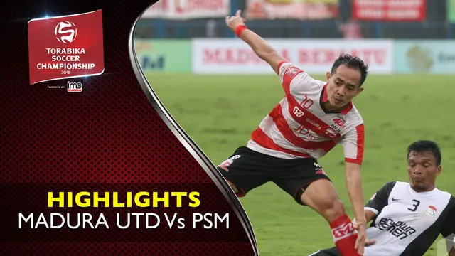 Video highlights TSC 2016 antara Madura United Vs PSM Makassar yang berakhir dengan skor 4-1 di Stadion Gelora Bangkalan, Madura.