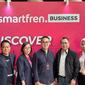 Konferensi pers Smartfren Business untuk mendukung transformasi digital pelaku UMKM. (Liputan6.com/Agustinus M. Damar)
