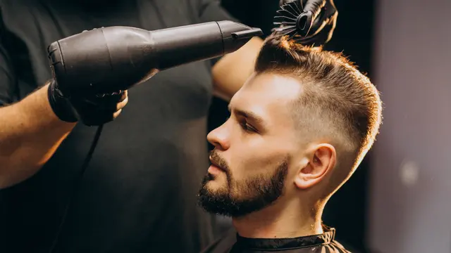 Ilustrasi potong rambut