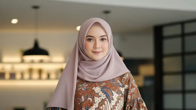 Gamis Batik Loose Fit untuk Wanita Berhijab yang Suka Kenyamanan