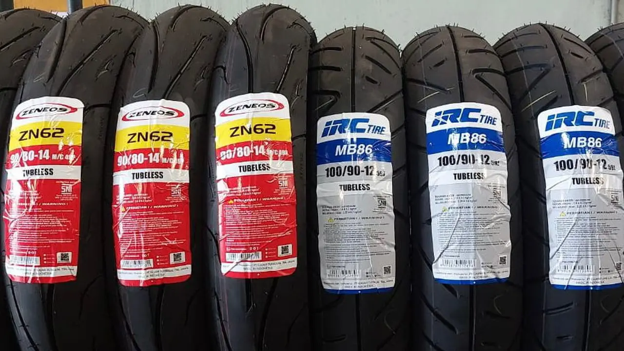 Ban IRC dan Zeneos Dijual Tanpa Pembungkus Plastik (ist)