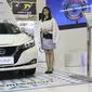 Salah satu mobil bertenaga listrik yang dipamerkan pada gelaran Indonesia Electric Motor Show (IEMS) 2019 di Jakarta, Rabu (4/9/2019). Pameran khusus kendaraan listrik ini bertajuk Electric Vehicle for Smart Transpotation. (Liputan6.com/Helmi Fithriansyah)