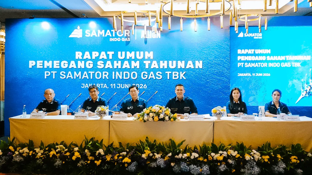 PT Samator Indo Gas Tbk (AGII) menggelar Rapat Umum Pemegang Saham Tahunan (RUPST). Dok Samator
