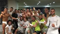 Cristiano Ronaldo menyambut gembira kemenangan Real Madrid atas Barcelona (Instagram)