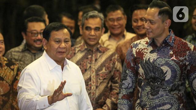 Pernyataan Prabowo Subianto dan AHY Usai Gelar Pertemuan