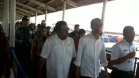 Jokowi blusukan di Pelabuhan Merak didampingi PLt Gubernur Banten Rano Karno