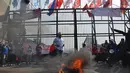 Gerakan Rakyat untuk Pilkada Langsung (Gerpala) melakukan aksi di depan gedung DPR/MPR RI, Jakarta, (11/9/14). (Liputan6.com/Miftahul Hayat)