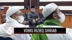 Majelis Hakim Pengadilan Negeri Jakarta Timur, menjatuhkan vonis 4 tahun penjara terhadap Rizieq Shihab, dalam perkara tindak pidana pemberitahuan informasi bohong terkait tes swab di RS Ummi Bogor.