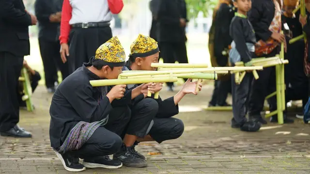 Sebanyak 750 pelajar SD mengikuti Festival Memengan Tradisional alias Festival Permainan Tradisional yang digelar Pemkab Banyuwangi pada Sabtu (23/7)/Istimewa.