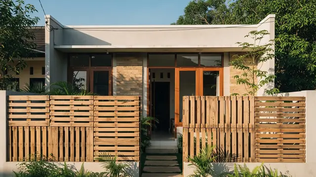 9 Desain Pagar Rumah dari Kayu Bekas tapi Terlihat Estetika, Unik dan Ramah Lingkungan