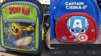 6 Potret Tas Anak SD Ini Nyeleneh Banget, Gambar dan Tulisan Tak Sinkron