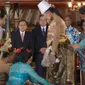 Presiden SBY menyaksikan rangkaian prosesi ritual adat pernikahan putri Sultan HB X, GKR Hayu, dengan KPH Notonegoro (Rumgapres/ Abror Riski)