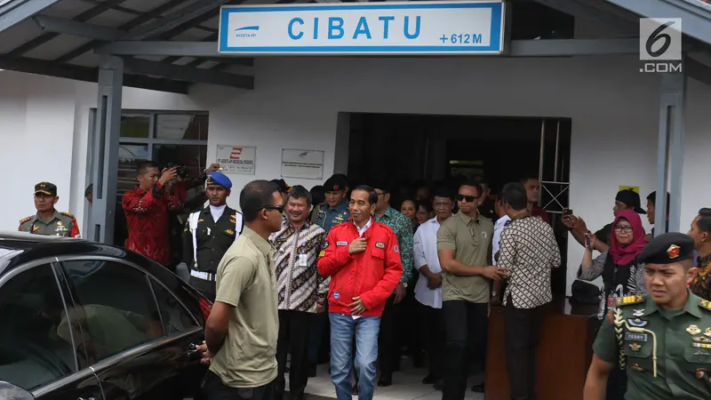 Jokowi Tinjau Reaktivasi Jalur KA Cibatu-Garut