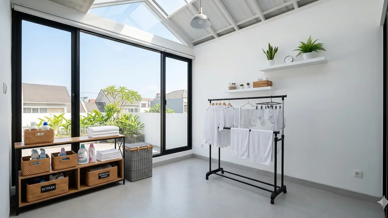 Model Tempat Jemuran Anti Kehujanan Minimalis. Gemini
