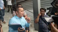 M Zakir Rasyidin, pelapor Jonru Ginting di Mapolda Metro Jaya, Senin (4/9/2017). (Liputan6.com/Nafiysul Qodar)