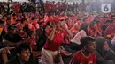 Di babak pertama, Timnas Indonesia tertinggal tiga gol dari Jepang. Tiga gol tersebut dicetak Daichi Kamada (15, 45+6), Takefusa Kubo (19). Di babak kedua, Ryoya Morishita (55),  Shuto Machino (58), dan Mao Hasoya (80) berhasil menambah keunggulan Jepang atas Indonesia. (Liputan6.com/Angga Yuniar)
