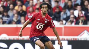 Gelandang Lille, Ayyoub Bouaddi. (Sameer Al-DOUMY / AFP)