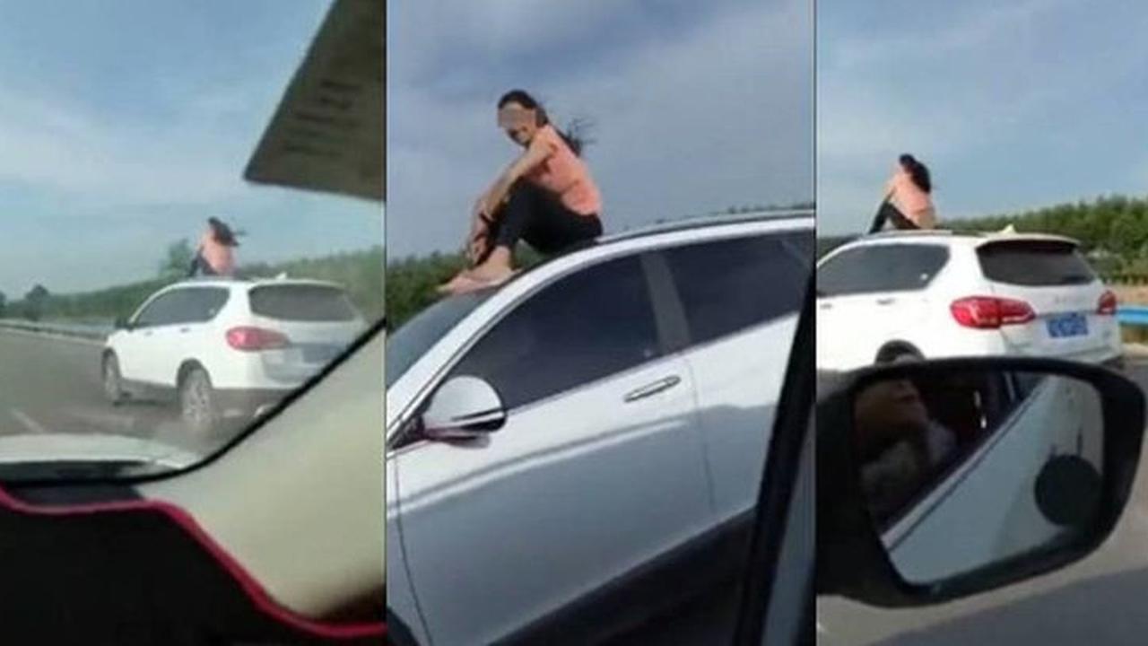 Aksi Nekat Pengendara di China