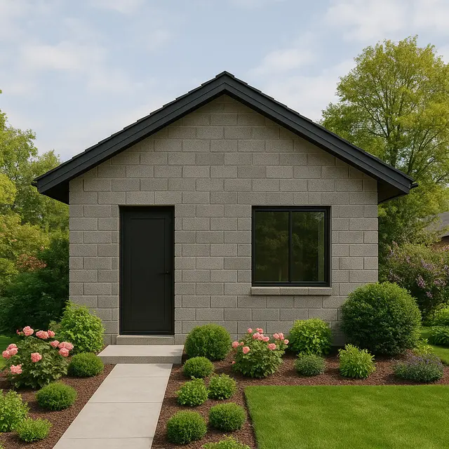 Model Rumah Sederhana Minimalis dari Batako Tanpa Plester 1 Lantai