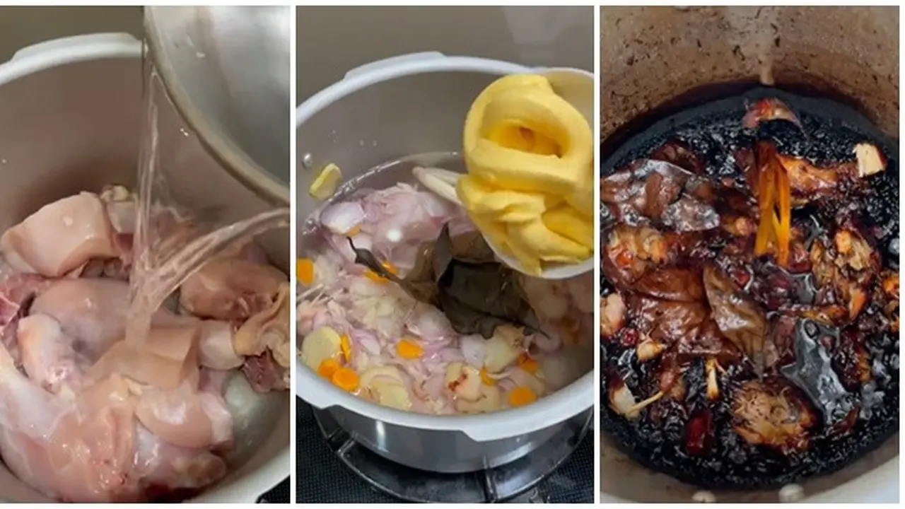 6 Potret Masakan Berakhir Gosong Ini Bikin Sedih Sekaligus Elus Dada