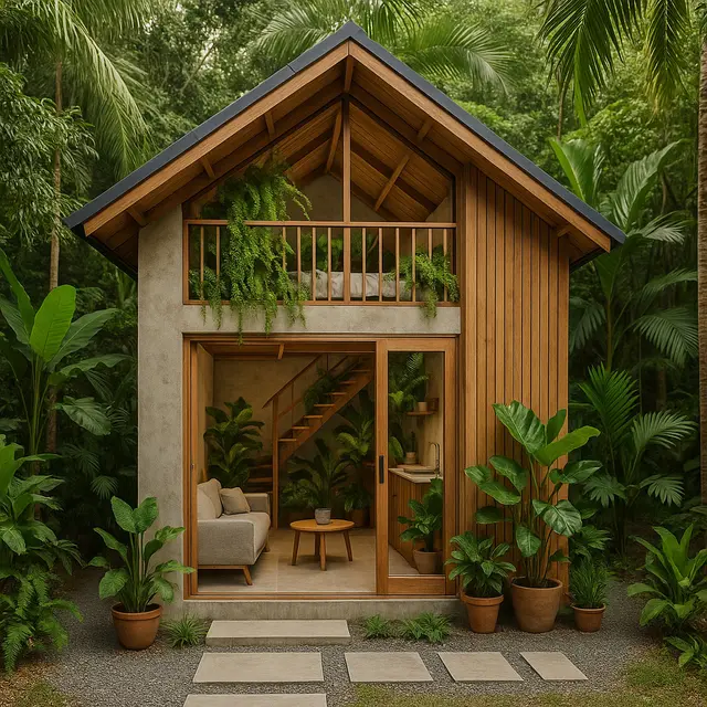 7 Model Rumah Kecil Mungil 4×6 Estetik dengan Mezzanine, Solusi Hunian Hemat Lahan yang Modern