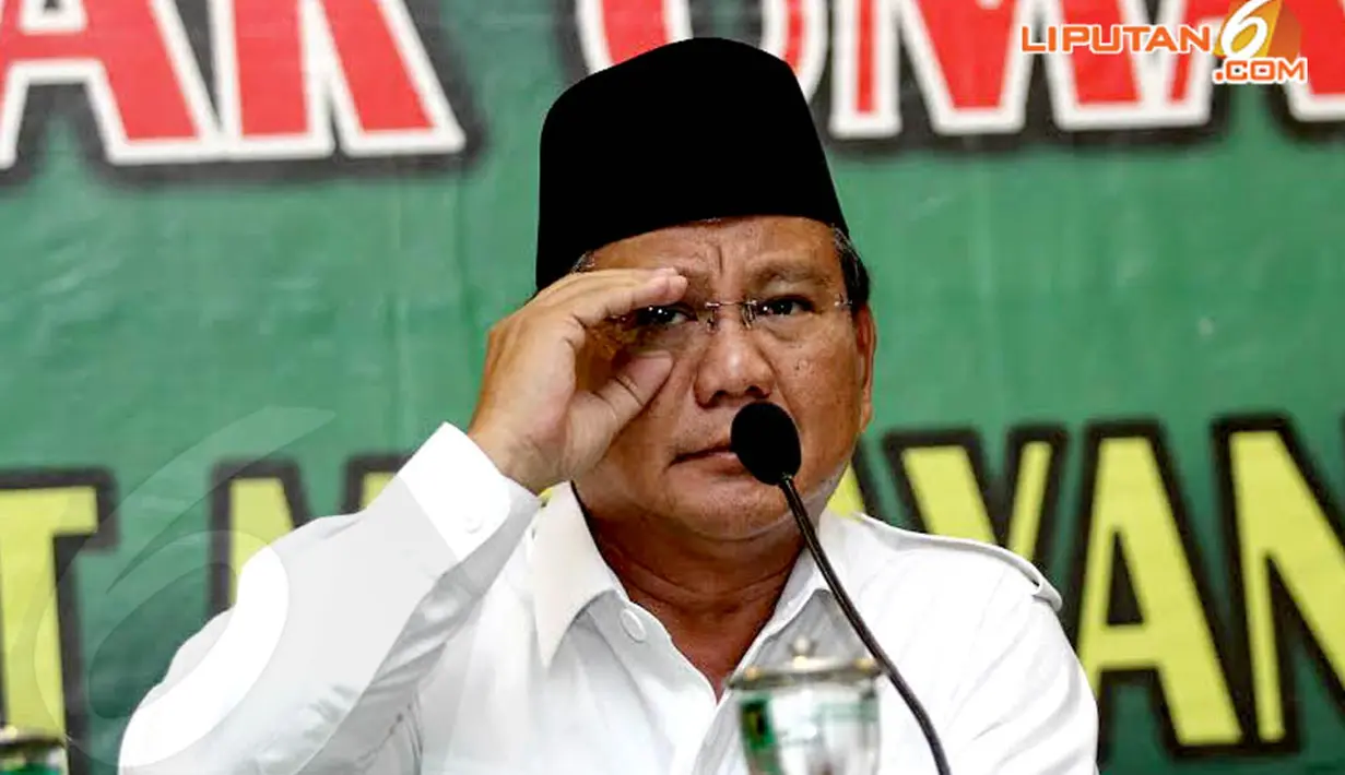 Bertempat di Kantor DPP PPP, Prabowo resmi mendapat dukungan penuh dari Partai berlambang Kabah ini (Liputan6.com/Faizal Fanani)
