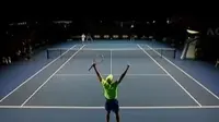 Novak Djokovic sukses rebut kemenangan di jang Australia Terbuka 2017. 