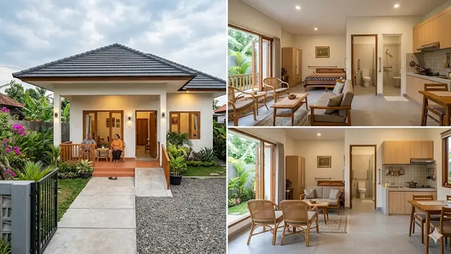 10 Desain Rumah 1 Lantai untuk Pasangan Lansia Hemat Biaya, Nyaman di Usia Senja