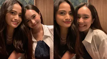 Acha Septriasa dan Beby Tsabina adalah aktris yang terpaut usia relatif cukup jauh. Namun keduanya ternyata cukup kompak. (Foto: Instagram/@septriasaacha)