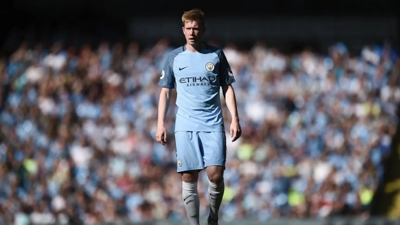 Gelandang Manchester City Kevin de Bruyne. 