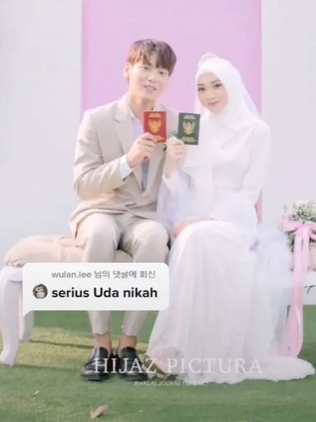 6 Momen Pernikahan Aa Daehoon dan Julia Prastini, Seleb TikTok Mualaf Asal Korea