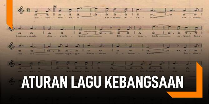 VIDEO: Aturan Menyanyikan Lagu Indonesia Raya