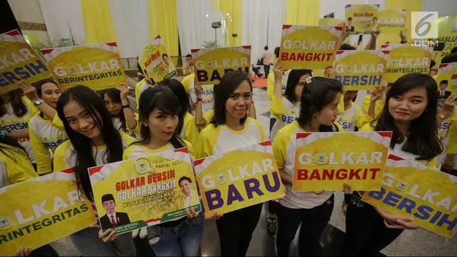 Gadis Cantik Ramaikan Penutupan Munaslub Partai Golkar