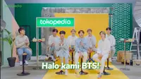 BTS dalam acara Waktu Indonesia Belanja TV Show Tokopedia (YouTube/ tokopedia)