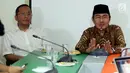 Ketua Umum ICMI, Jimly Asshiddiqie dalam diskusi bersama media di Jakarta, Rabu (9/8). Jimly juga menanggapi polemik pidato Ketua Fraksi Partai Nasdem Viktor Bungtilu Laiskodat saat acara deklarasi calon bupati di NTT. (Liputan6.com/Johan Tallo)