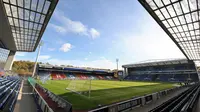 Blackburn yang bermarkas di Stadion Ewood Park akan menjadikan markas mereka sebagai tempat untuk salat Idulfitri. (AFP/Lindsey Parnaby)