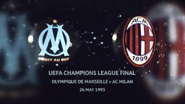 Berita video flashback final Liga Champions 1993, di mana klub Prancis, Marseille, menjadi juara Eropa setelah menaklukkan AC Milan dengan skor tipis 1-0 pada 26 Mei.
