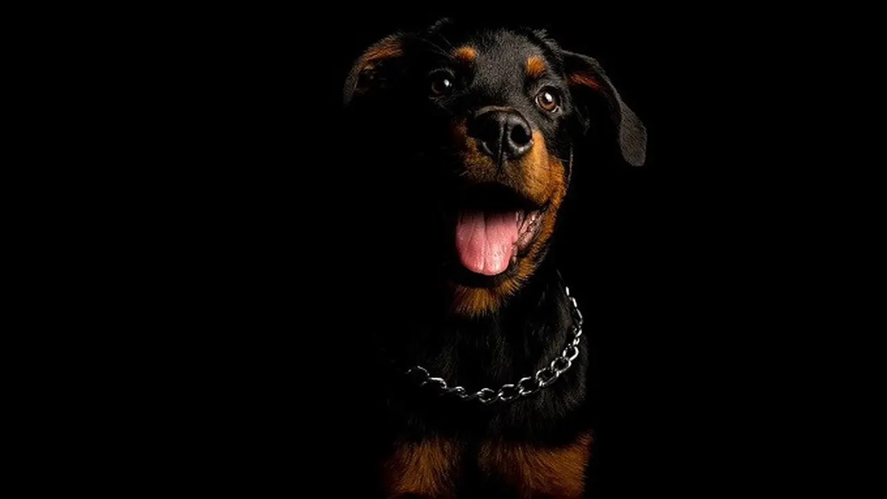 Ilustrasi anjing menggonggong