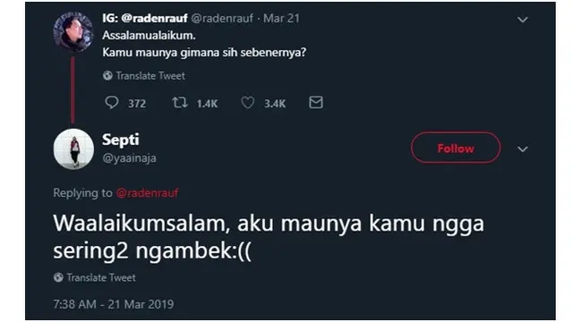 6 Respons Netizen Ditanya Maunya Gimana Ini Malah Bikin Baper