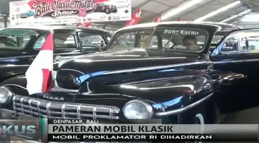 Kendaraan yang memiliki nilai sejarah dalam perjuangan mencapai kemerdekaan ikut dipamerkan diantaranya mobil mantan 