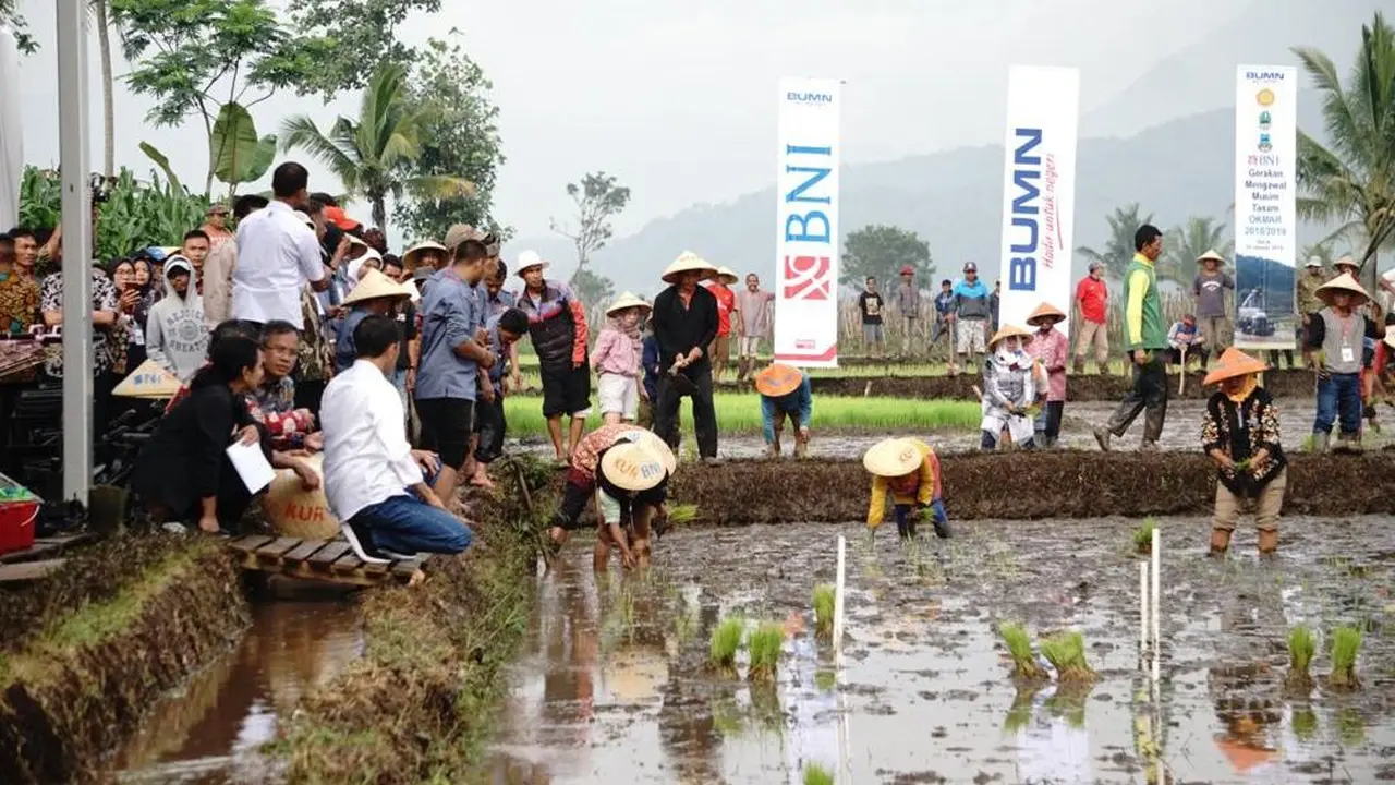 Gerakan Mengawal Musim Taman di Garut. (Dok Kementerian BUMN)