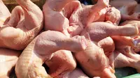 Akibat minimnya pasokan, harga daging ayam di Garut, Jawa Barat meroket hingga Rp 45 ribu kurang 24 jam datangnya bulan suci ramadan tahun ini. (Liputan6.com/Jayadi Supriadin)