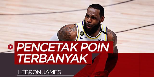 MOTION GRAFIS: 5 Pencetak Poin Terbanyak di Playoff NBA Musim Ini, LeBron James Nomor 2