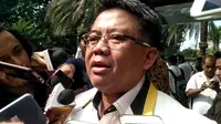 Presiden PKS, Sohibul Iman, menjalani pemeriksaan di Polda Metro Jaya (Ronald/Merdeka.com)