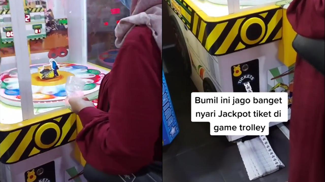 Seorang ibu hamil mengidam game trolley.